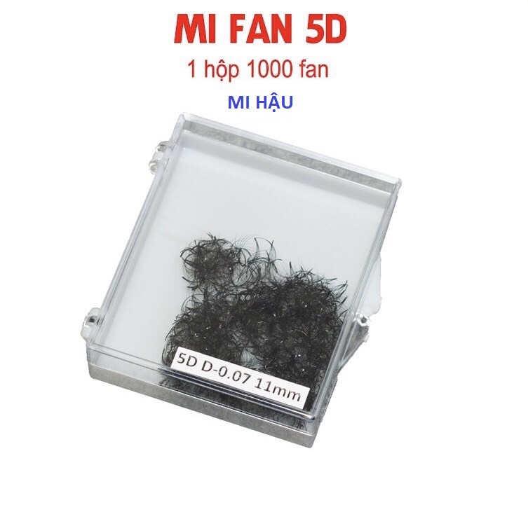 Mi Fan 5D Hộp 1000 Fan,Lông Mi Volume 5D Fan Xưỡng Đẹp Như Fan Tay, Chân Keo Nhỏ,Bắt Keo Cực Tốt_ Dụng Cụ Nối Mi