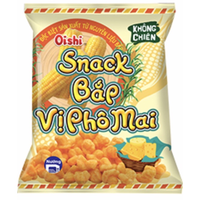 Oishi Snack Bắp vị phô mai 35g 10 gói - 73g 5 gói