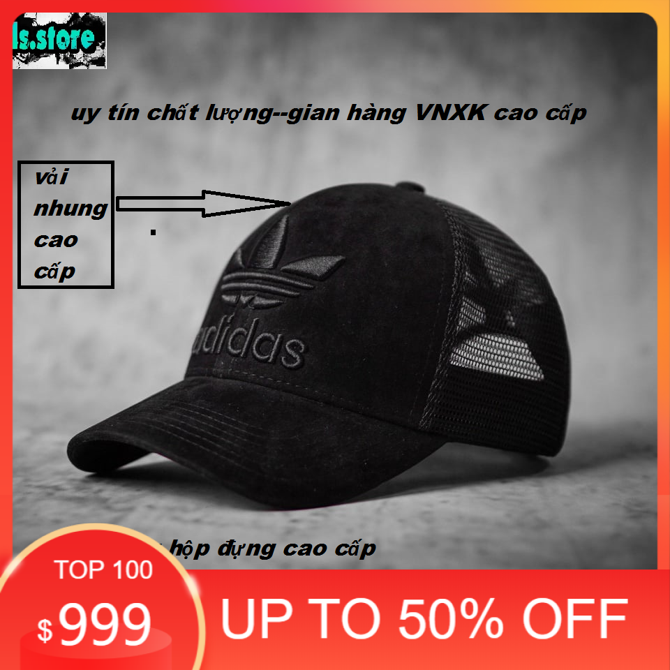 Nón adidas vải nhung hàng VNXK cao cấp