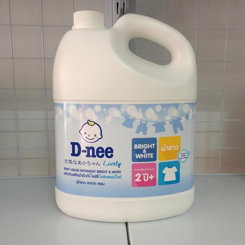 [HCM]Nước giặt dnee xanh 3L mẫu mới nắp Neo chính hãng thái lan (Màu Trắng)