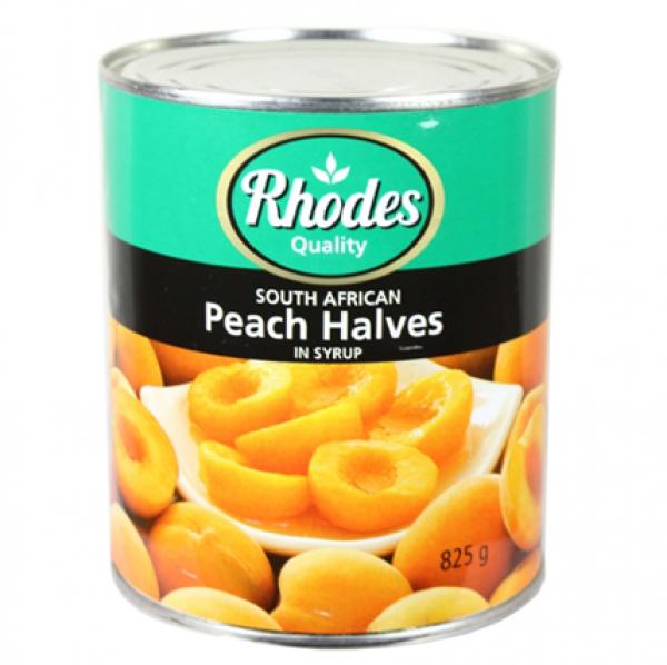 Đào ngâm nước đường rhodes hộp 825gr -Đào bổ đôi ngâm Siro hiệu Rhodes 825g