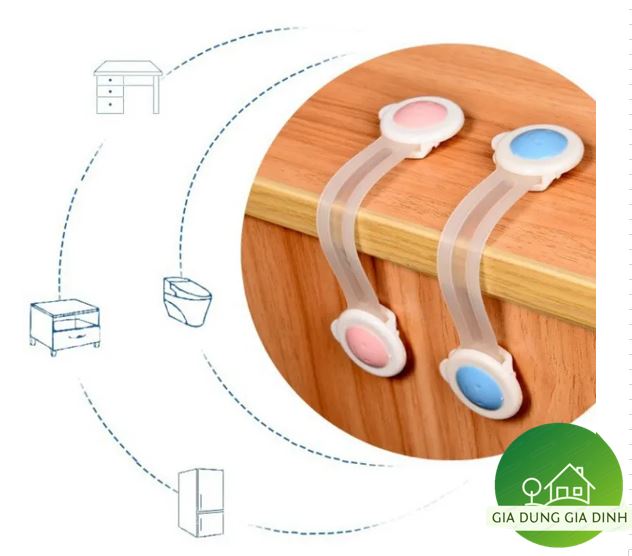 Dây khóa gài tủ lạnh, khóa ngăn kéo, khóa tủ đồ