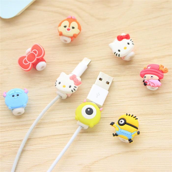 Combo 5 Bộ bảo vệ cáp sạc hoạt hình