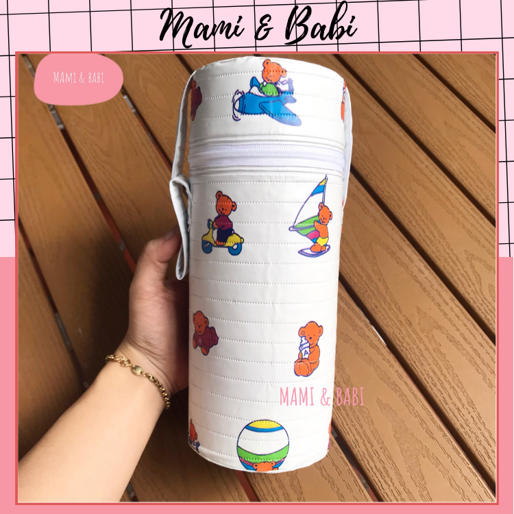 Bình ủ sữa giữ nhiệt cho bé, bình ủ đơn bình ủ đôi giữ ấm sữa - mami & babi