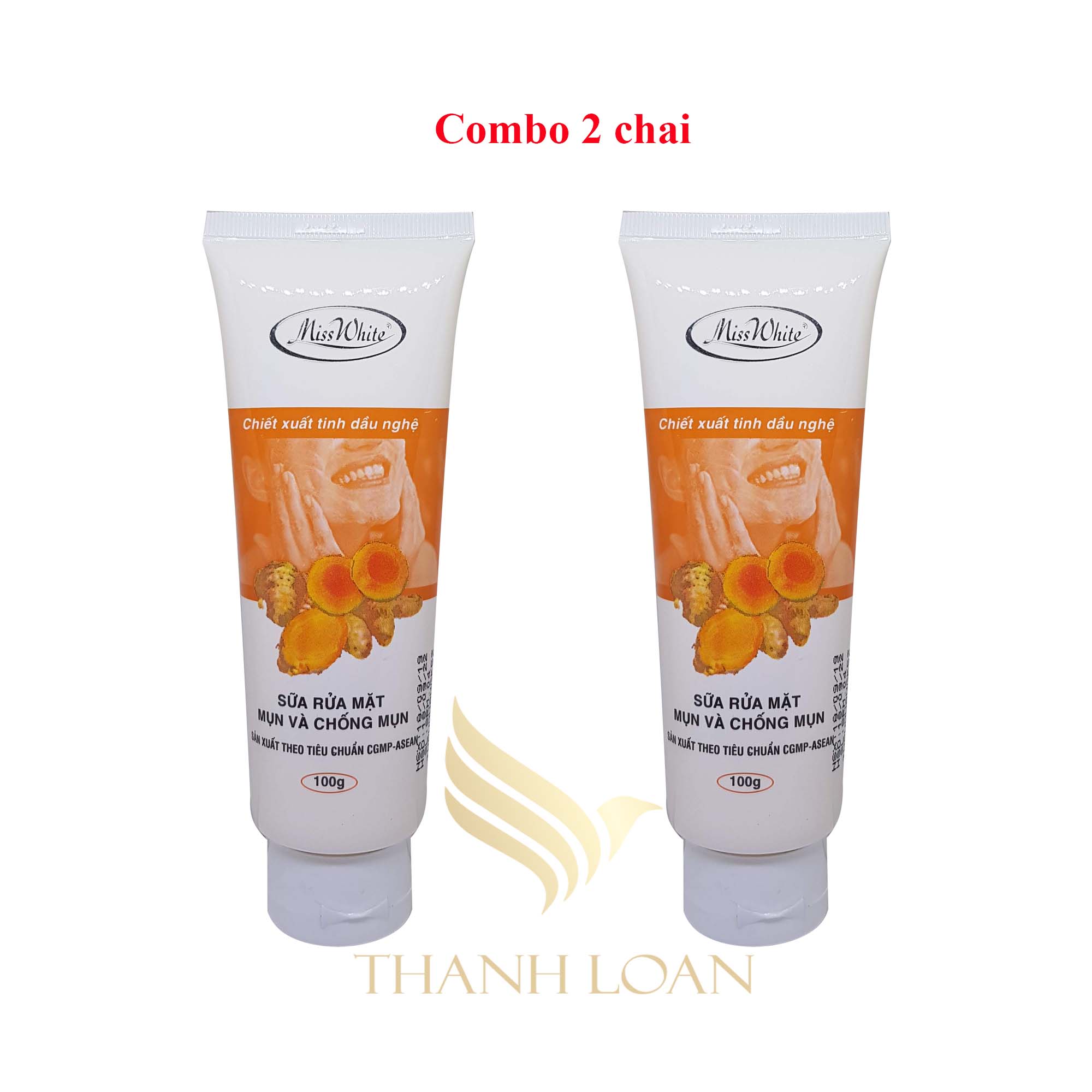 Combo 2 Sữa Rửa Mặt Mụn Và Chống Mụn Miss White - 100g - TiGon- Hot - Shop Thanh Loan