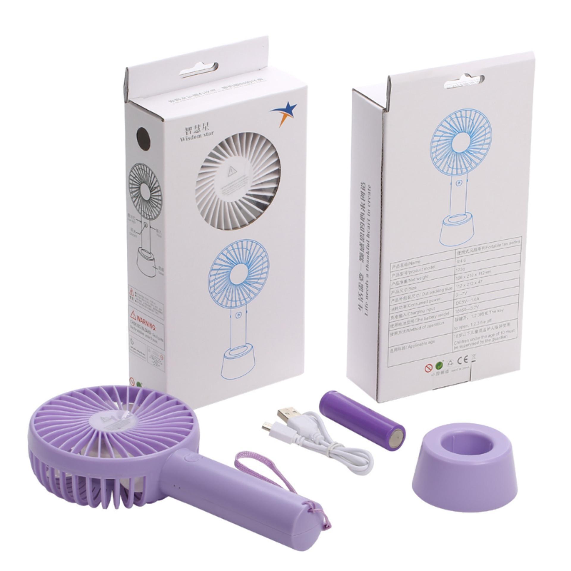 Quạt Cầm Tay Mini, Quạt Chạy Bằng Pin Cho Bé - Mua Ngay Quạt Sạc Usb Cầm Tay Mini 3 Chế Độ Gió Cao Cấp, Nhỏ Gọn + Tặng Kèm Cốc Đế Để Bàn Tiện Lợi
