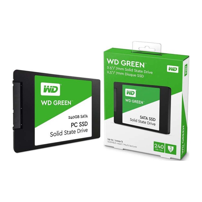 [HCM]Ổ cứng SSD Western Digital Green 240GB 2.5" SATA 3 - WDS240G2G0A - FullBox