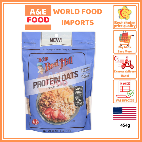Bob's Red Mill Yến mạch đạm cao 454g