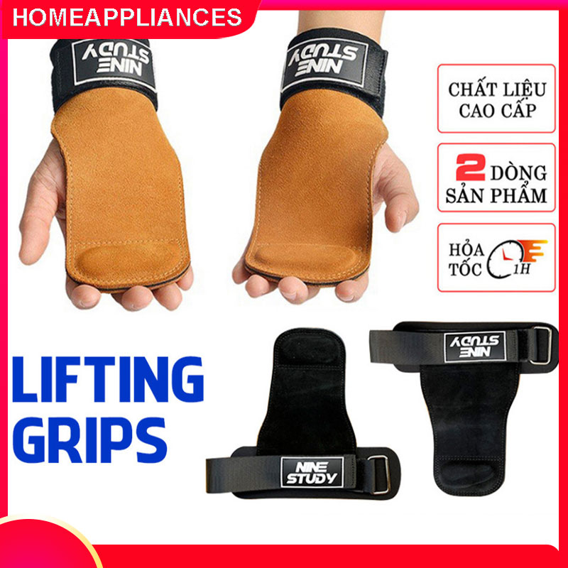 [2 Cái] Găng Tay Tập GYM, Dây kéo lưng Lifting Straps đa năng hỗ trợ tập Gym, Deadlift, lên xà, nâng tạ