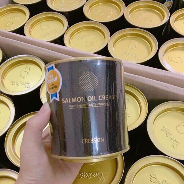 Kem Dưỡng Trắng Da, Chống Lão Hóa Chiết Xuất Dầu Cá Hồi Cre8skin Salmon Oil Cream 80g
