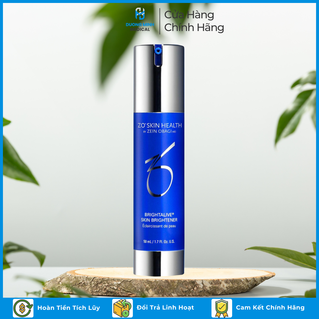 Kem dưỡng trắng da Brightalive ZO Skin Health Brightener Xách Tay USA Chính Hãng Fullsize 50ml - Dương Minh Medical