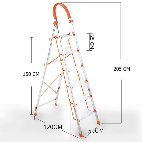 Thang Ghế Inox Gia Đình 3, 4, 5, 6 Bậc Nikita NKT-IN Hàng Chính Hãng