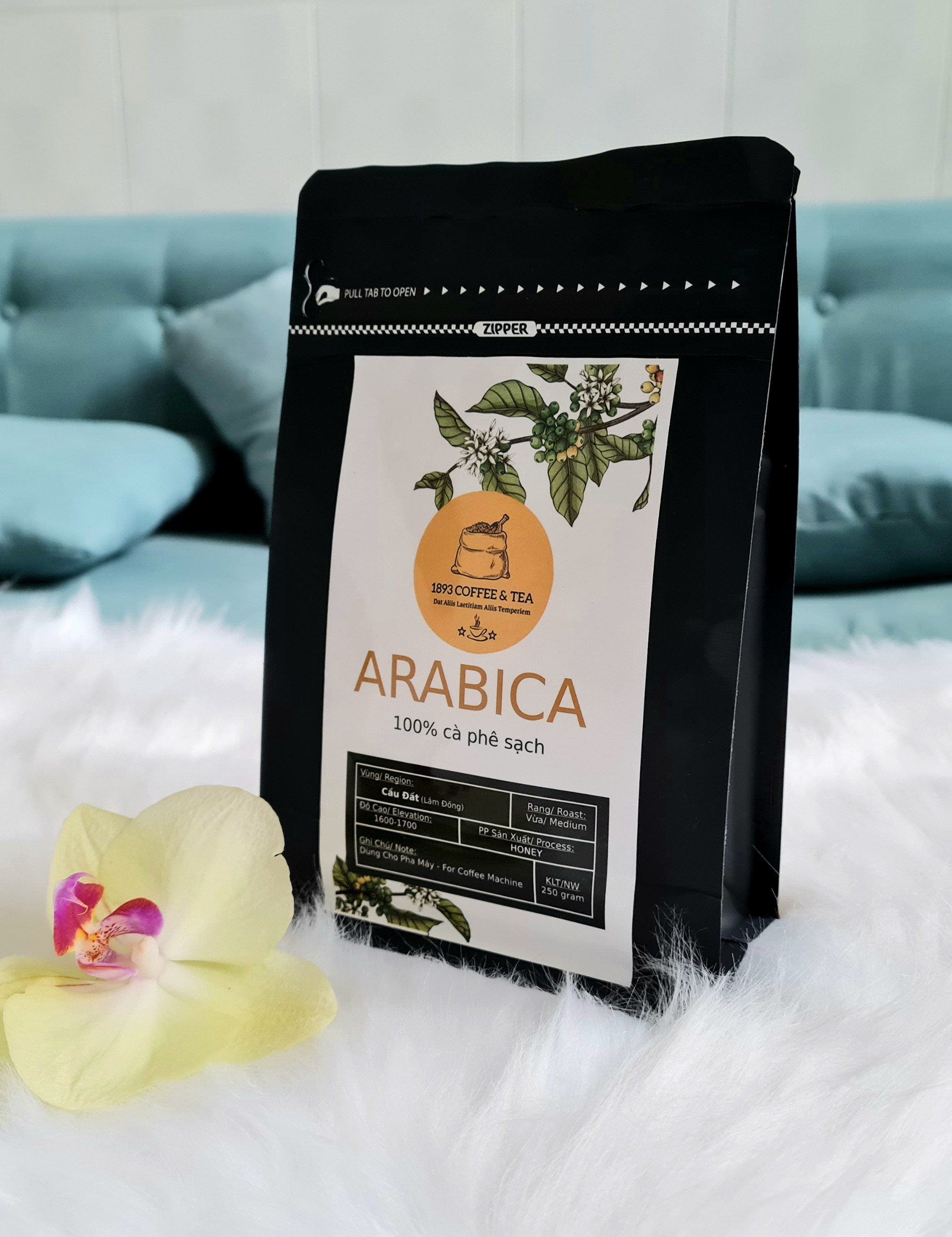 Cà phê arabica cầu đất nguyên chất 100% thơm quyến rũ, pha máy - cold brew và drip từ 1893 coffee & tea