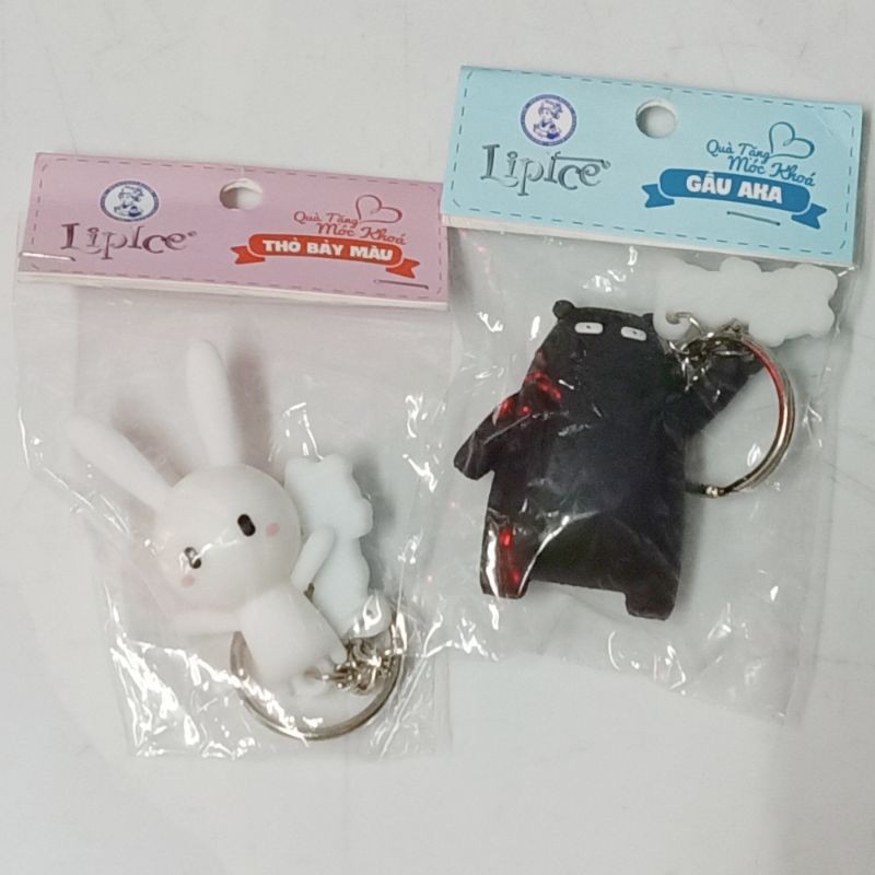 MÓC KHÓA GẤU AKA VÀ THỎ BẢY MÀU (THỎ TRẮNG) KUTE