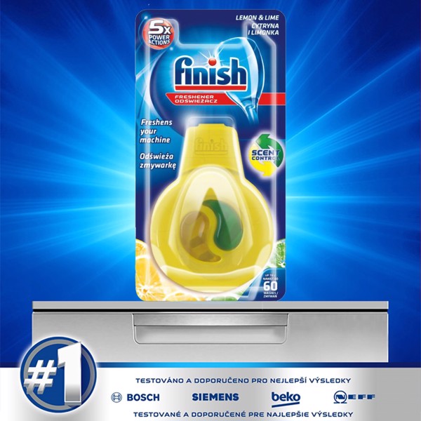 Tinh dầu treo khử mùi Finish hương chanh dùng cho máy rửa bát [Hàng Đức]