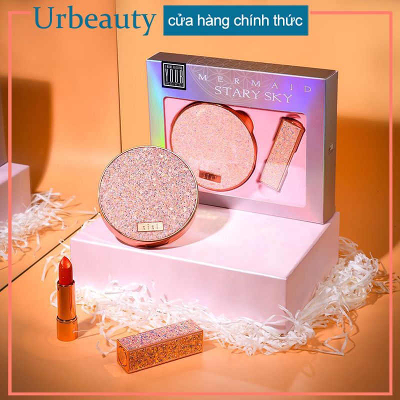 [HCM]【Urbeuty Mall】set 3 món xixi bảng phấn mắt + mascara +son lì make up mĩ phẩm nội Mascara Dài Mi và Cong Mi Maybelline New York Hyper Curl Waterproof Chuốt Mi Đen Không Lem Không Trôi Bảng Phấn Mắt 9 Ô xixi Soft Eye Shadow Bộ trang điểm Son Kem Lì