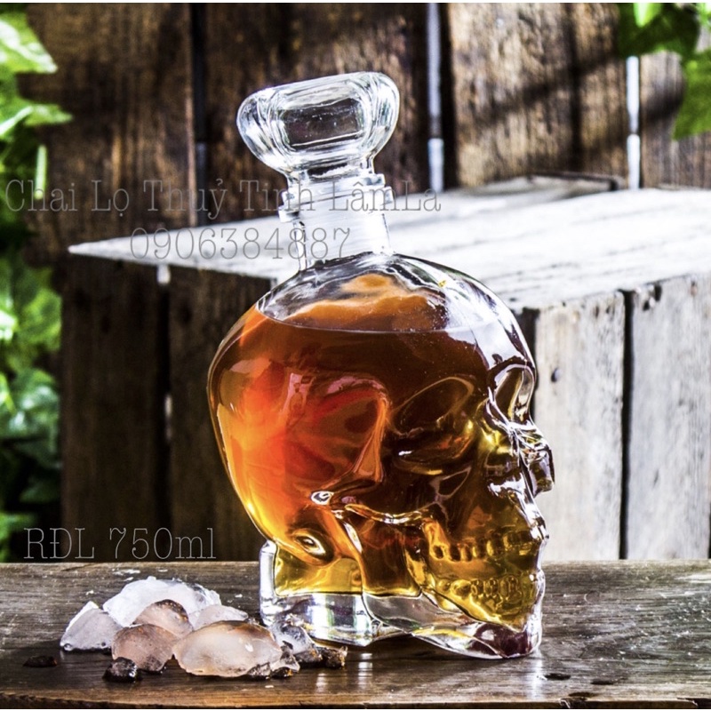 Bình thuỷ tinh pha lê rđl - 750ml