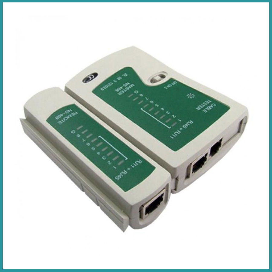 Test cable mạng rj45-rj11, hộp test cáp mạng