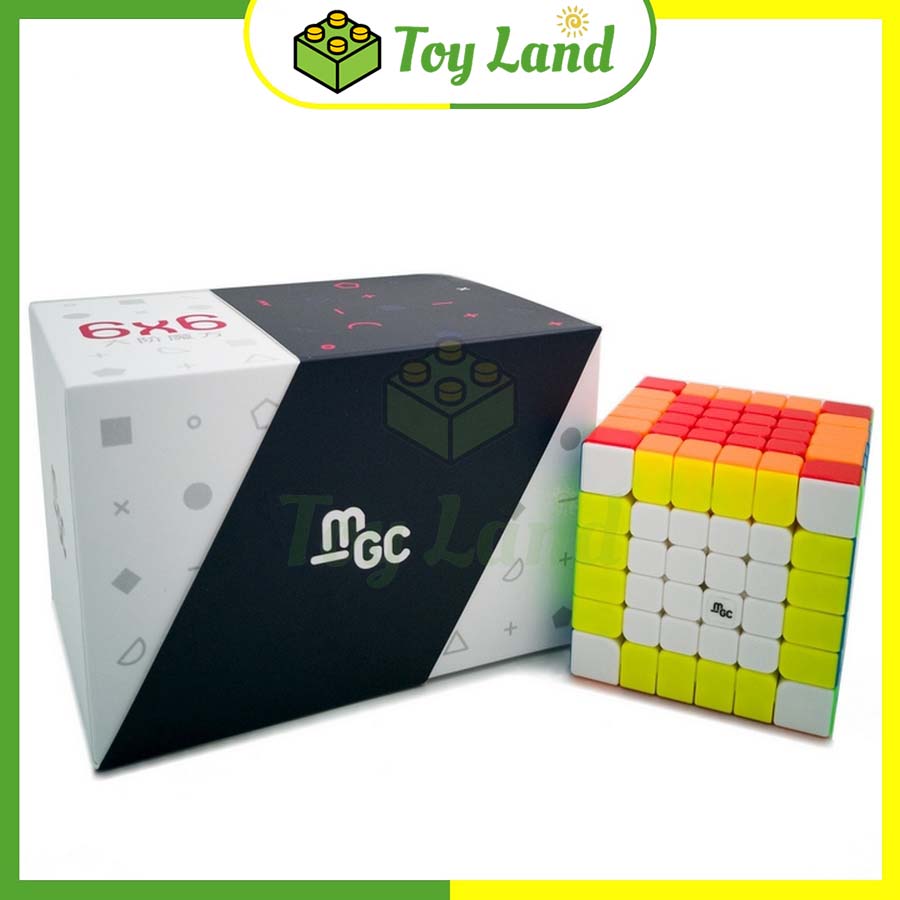 Rubik 6x6 MGC YJ Có Nam Châm Stickerless Rubic 6 Tầng 6x6x6 Không Viền Đồ