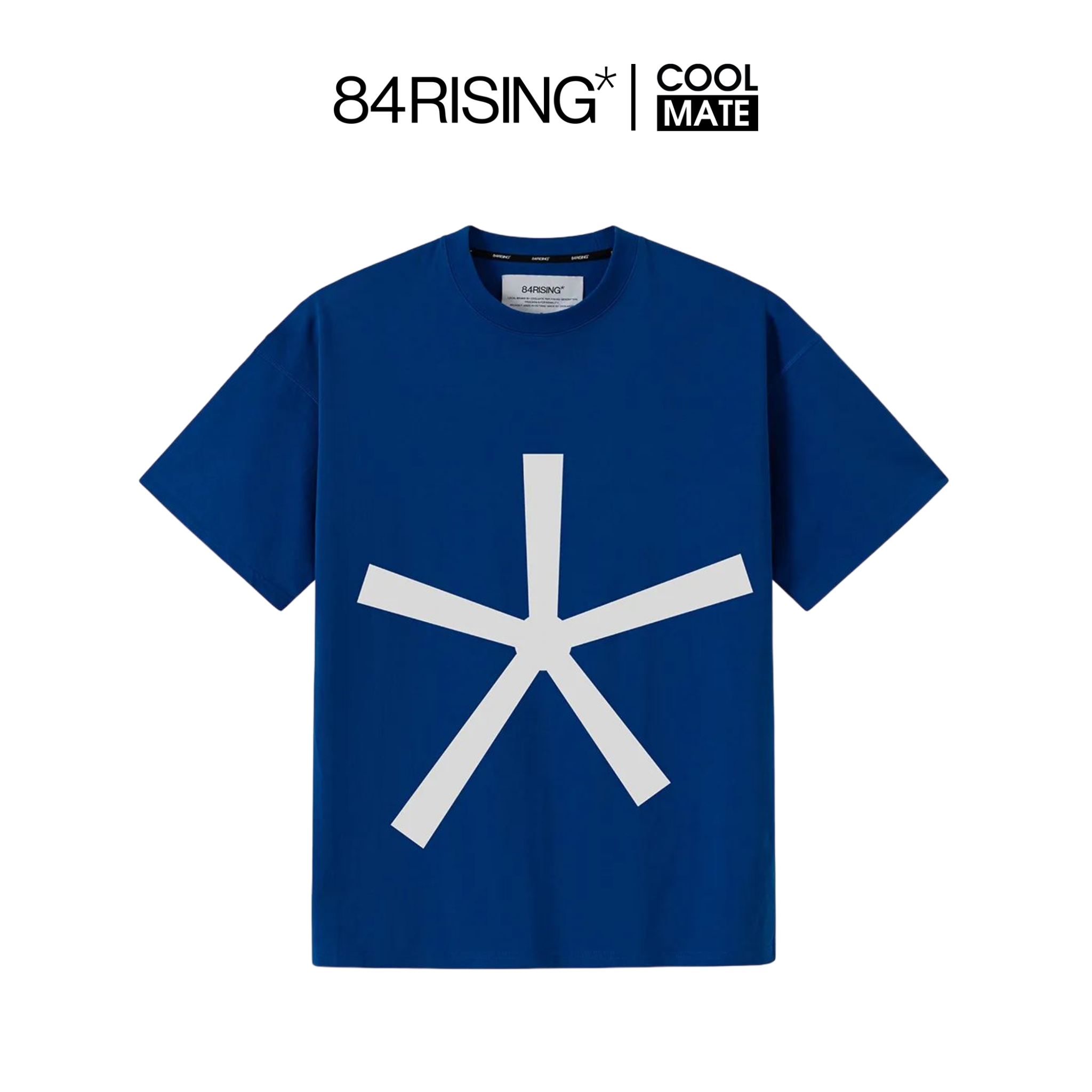 Áo thun tshirt oversize big icon blue - thương hiệu 84rising