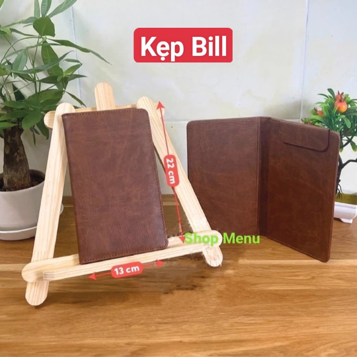 Bìa kẹp bill thanh toán, kẹp bill nam châm, bìa tính tiền cao cấp