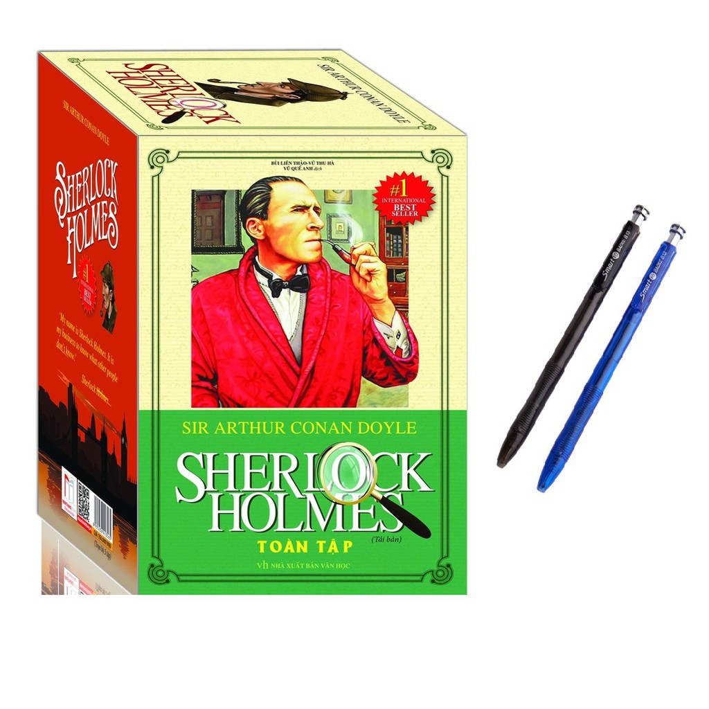 Sách - Sherlock Holmes toàn tập (hộp 3 tập bản mới 2020) Mhbooks Tặng bút
