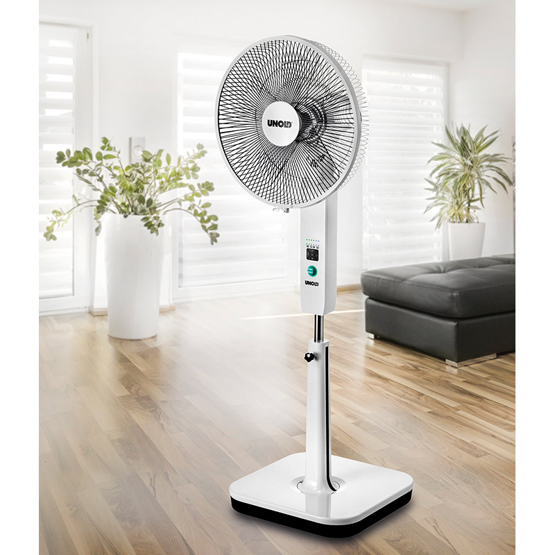 QUẠT CÂY TÍCH ĐIỆN CAO CẤP UNOLD 86870 – QUẠT CÂY HIẾM HOI TÍCH HỢP PIN CHẠY ĐƯỢC (21 TIẾNG) HOẶC CẮM ĐIỆN - HÀNG NHẬP ĐỨC.