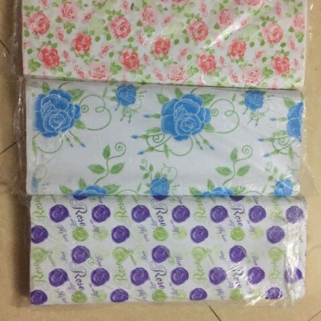 Sỉ 10 tờ giấy bọc quà dán tường gói hoa