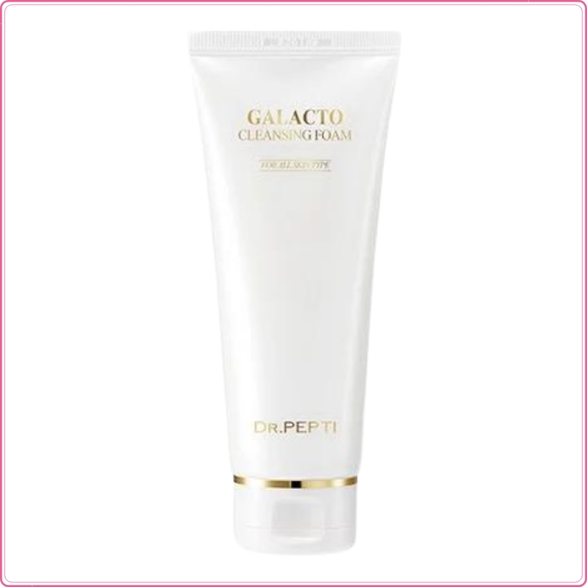 Sữa rửa mặt tạo bọt dưỡng trắng da dr.pepti galacto cleansing foam 110ml