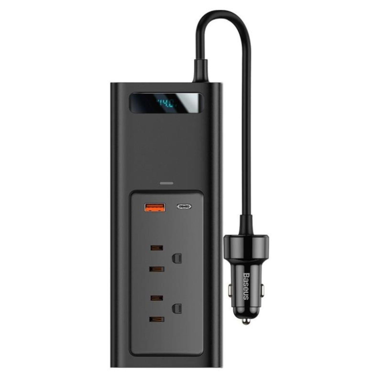 Bộ tẩu sạc tích hợp biến áp DC to AC 110V Baseus In-car Inverter 150W (110V, DC to AC Inverter for Car)