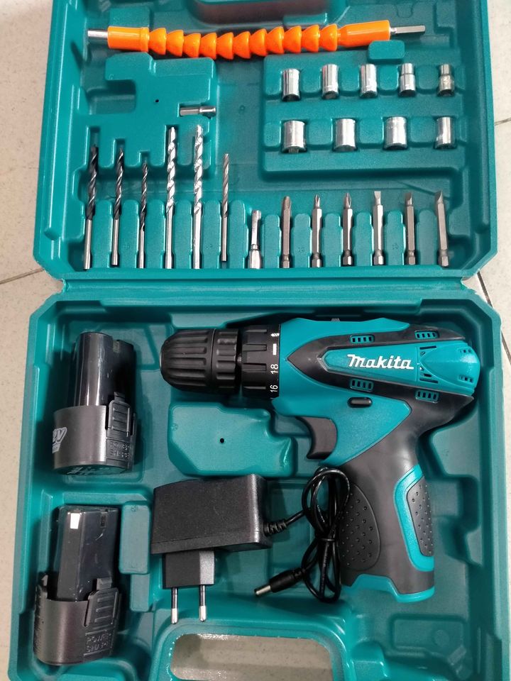 Máy bắn vít dùng pin 12V Makita có phụ kiện