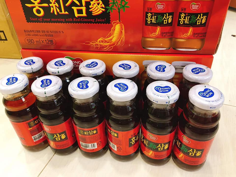 Nước hồng sâm Dongwon Hàn Quốc xách 12chai