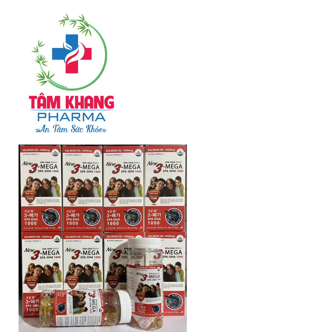BỔ MẮT NEW 3 - MEGA EPA - DHA 1000. HỖ TRỢ CẢI THIỆN THỊ LỰC, GIÃM NGUY CƠ XƠ VỮA ĐỘNG MẠCH
