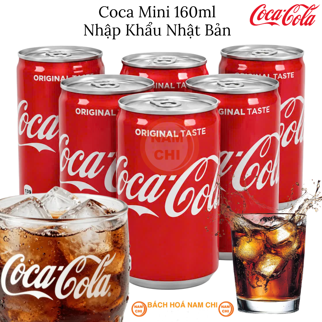[COMBO TIẾT KIỆM] Nước Giải Khát Có Ga COCA MINI 160ML Nhập Khẩu Nhật Bản Chính Hãng