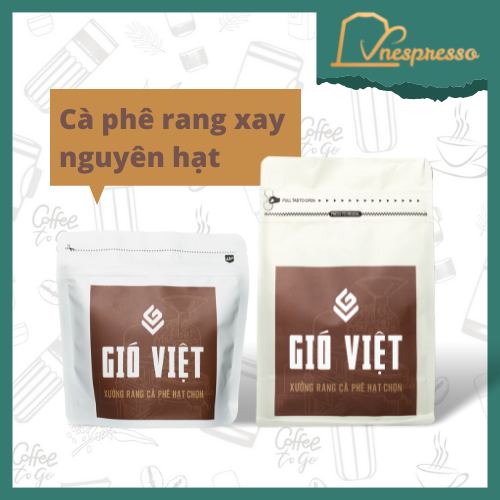 Cà phê rang xay Gió Việt Arabica 84+ - gói 250g nguyên hạt