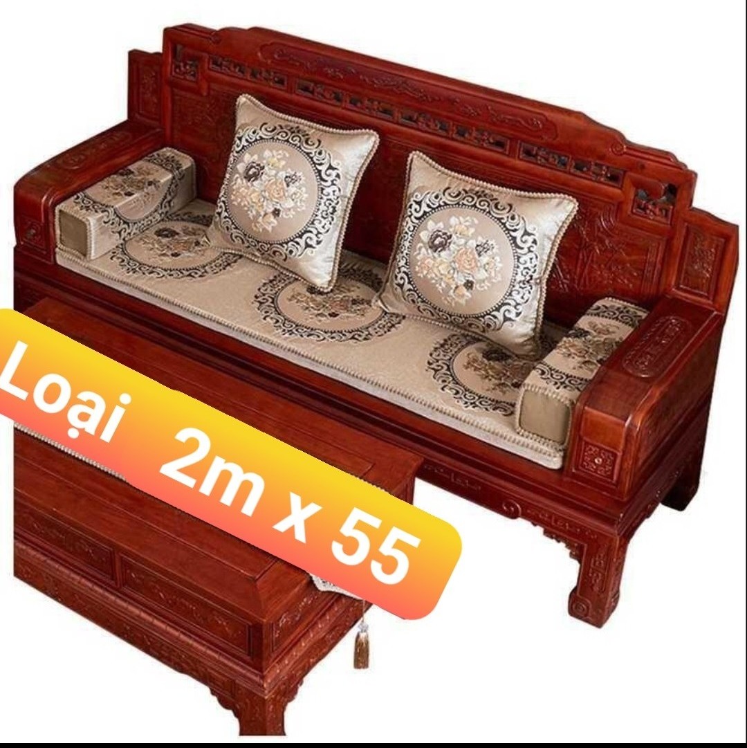 Thảm ghế sofa hoàng gia nâu loại 1m8 x 55cm mẫu  màu nâu có kèm ảnh thật