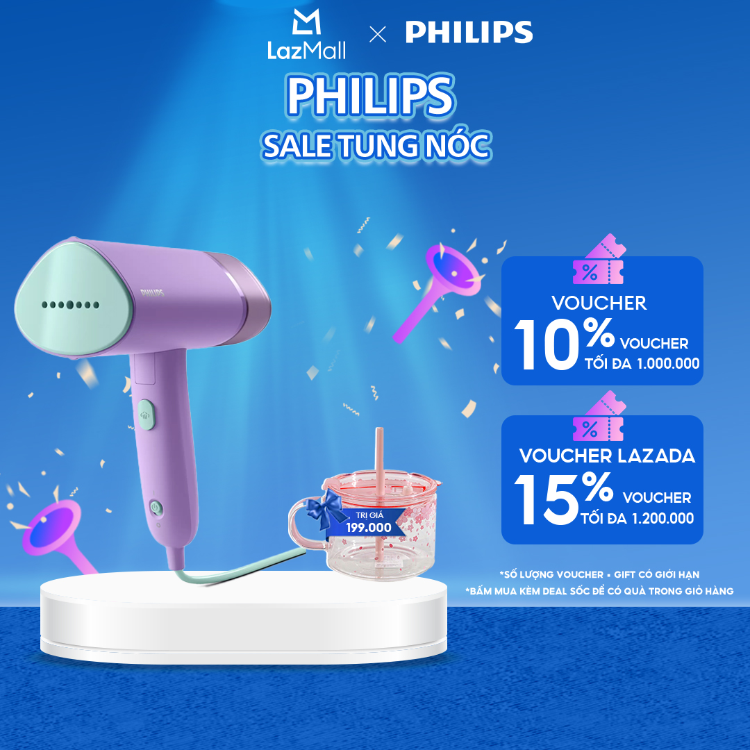 Bàn Ủi Hơi Nước Cầm Tay Philips STH3010/30 - Hàng Phân Phối Chính Hãng