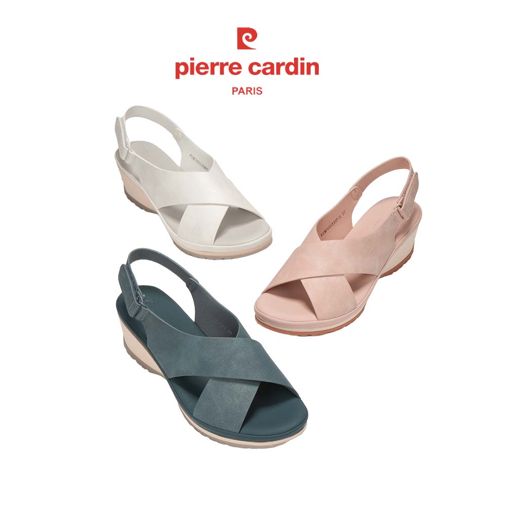 Giày Sandal nữ Pierre Cardin - đế xuồng - quai chéo - PCWFWSH235