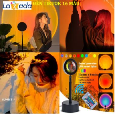 [HCM]Đèn chiếu hoàng hôn Rose cầu vồng sống ảo Tiktok ?? Đèn led màu chụp hình ?? Đèn led trang trí phòng khách[1 đèn 1 màu khách lay màu thì ib shop nhé ạ]