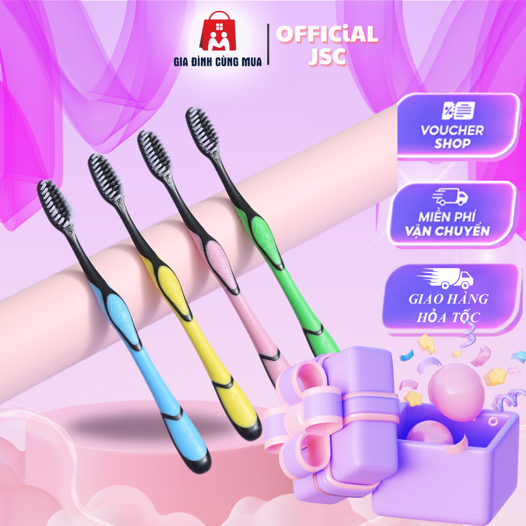 Bàn chải đánh răng Hàn Quốc làm từ than hoạt tính