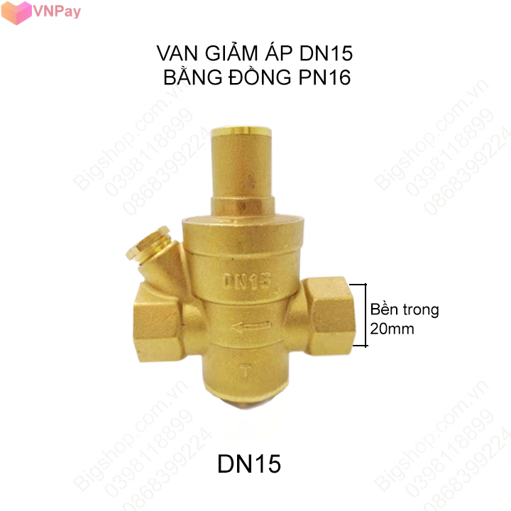Van giảm áp suất nước dn15, dn20, dn25 tùy chọn, có thể điều chỉnh áp lực đầu ra