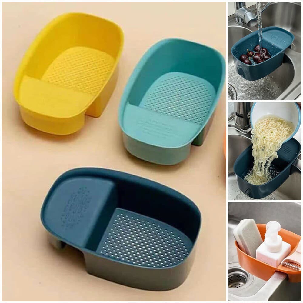 Khay Lọc Rác Thức Ăn Khay Đựng Đồ Rửa Chén Bát Gác Bồn Chất Liệu Nhựa Cao Cấp Tiện Lợi