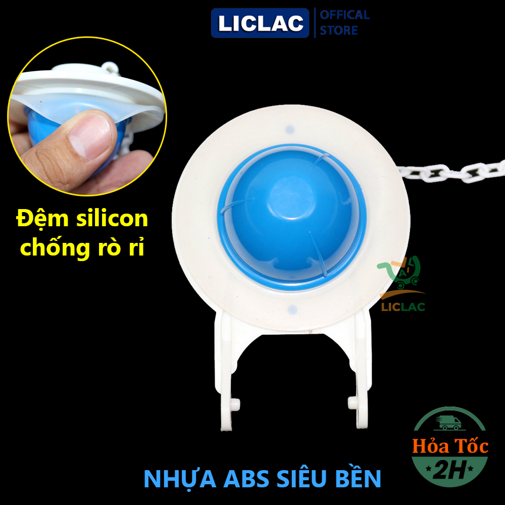 Cóc chắn nước bồn cầu hiệu Hùng Anh chất liệu nhựa Cao Cấp viền silicon chống rò rỉ nước, Cóc Két Nước Bồn Cầu, Cóc Bệt, Cóc cầu hàng Việt Nam - LICLAC