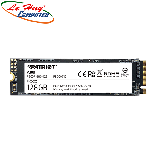 Patriot P300 128Gb M.2 2280 Nvme Gen 3X4 Ssd Hard Drive P300P128Gm28 Giá 1,071,000 Đồng*Miễn phí vận chuyển
