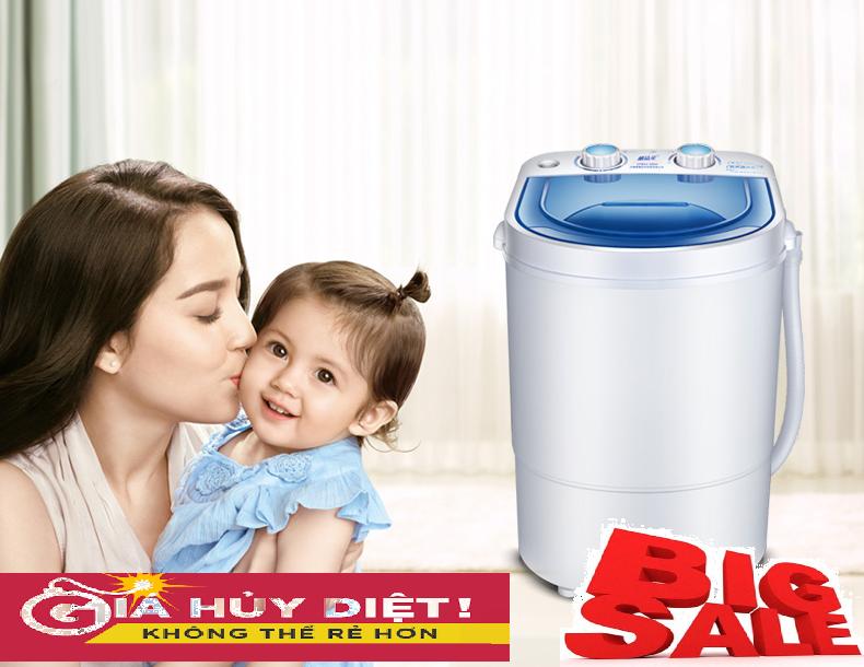 Máy giặt mini xpb22-588s, 2.2kg đồ, tốc độ 1400 vòng