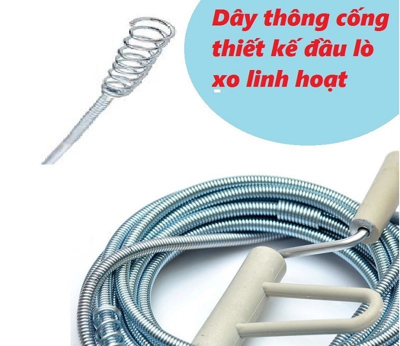 Dây thông tắc cống dài 15 mét - Công cụ tiện ích