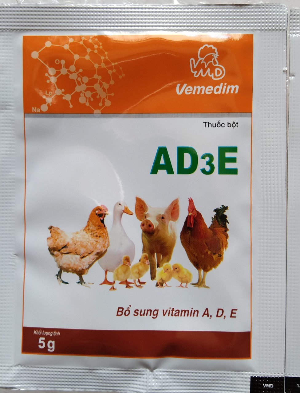 [HCM]1 gói vitamin tổng hợp AD3E (5g) cho chimvẹt yến phụng gia cầm chómèo