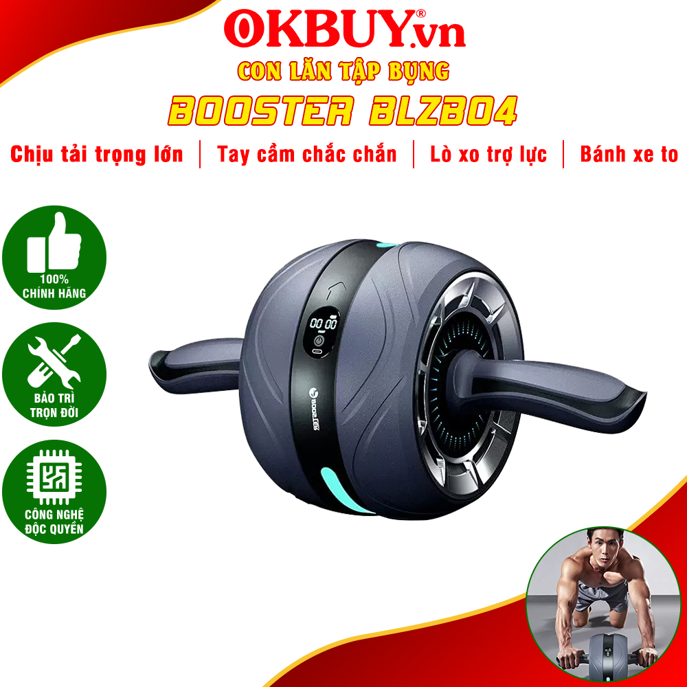 Con lăn điện tập bụng tạo cơ 6 múi Booster Ab Roller BLZB04