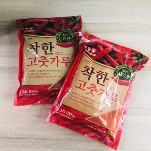 Bột Ớt Hàn Quốc Mịn 500gr/ Bột Ớt Nhuyễn Đặc Biệt / Chackhan Red Pepper Powder Korea