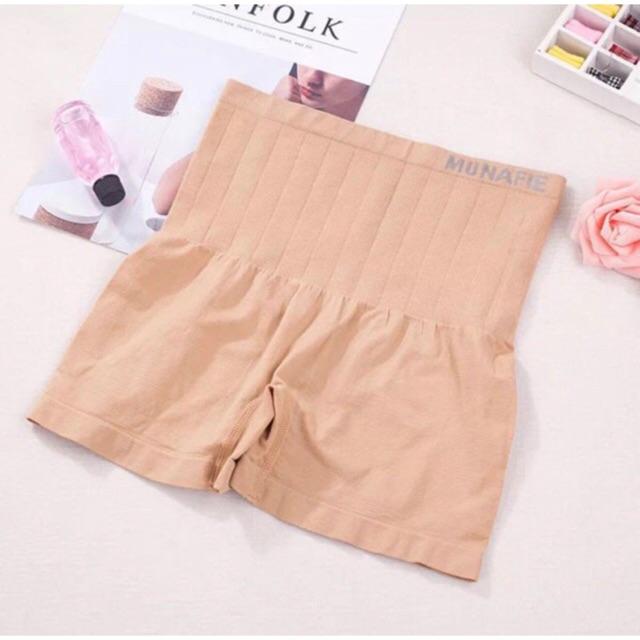 Quần Đùi Váy Gen Bụng-Quần Gen Nịt Bụng Munafie Dạng Đùi Thun Mịn Co Dãn Siêu Ôm Dáng Thon Bụng Đẹp Xuất Nhật